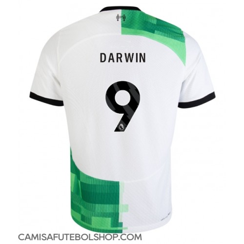 Camisa de time de futebol Liverpool Darwin Nunez #9 Replicas 2º Equipamento 2023-24 Manga Curta